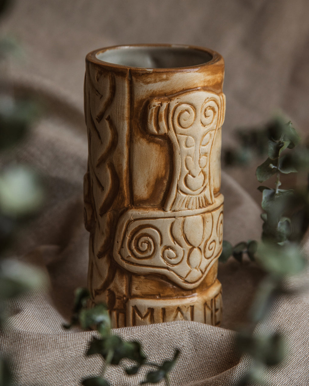 HANDMADE VIKING TIKI MUG