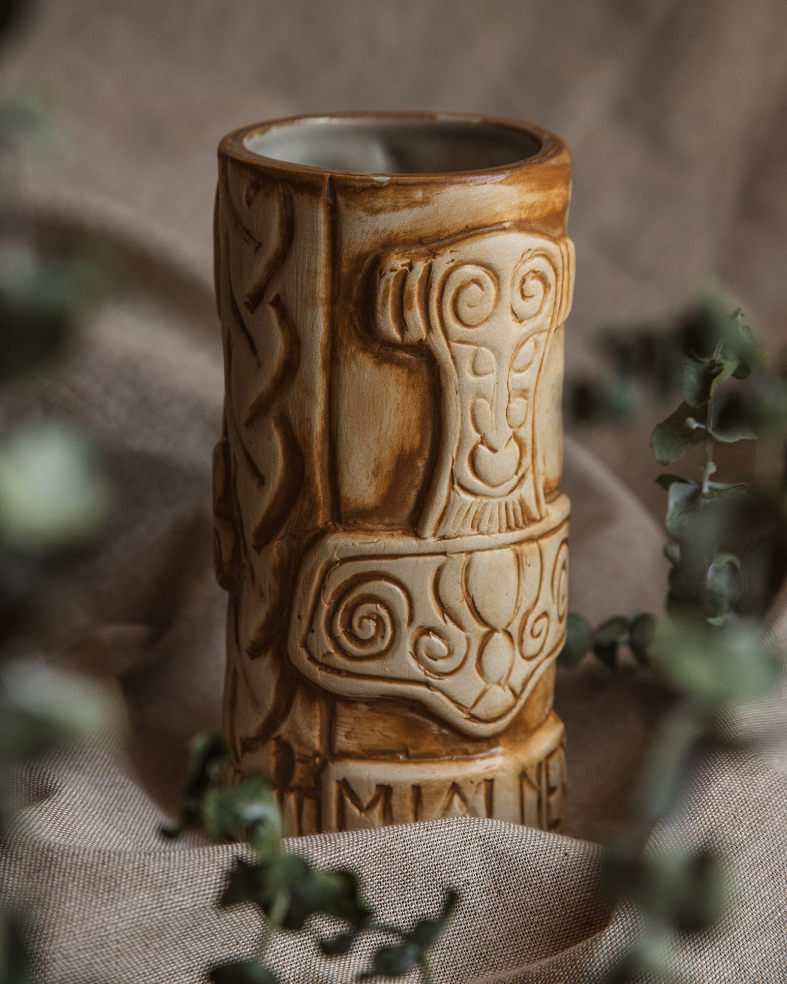 HANDMADE VIKING TIKI MUG