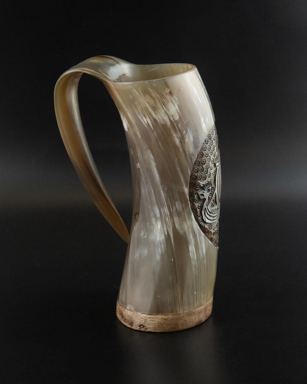 CARVED HORN MUG - DREKI