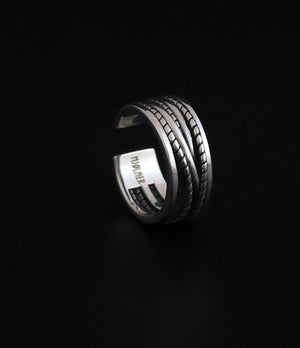 STERLING SILVER ADJUSTABLE CUFF RING