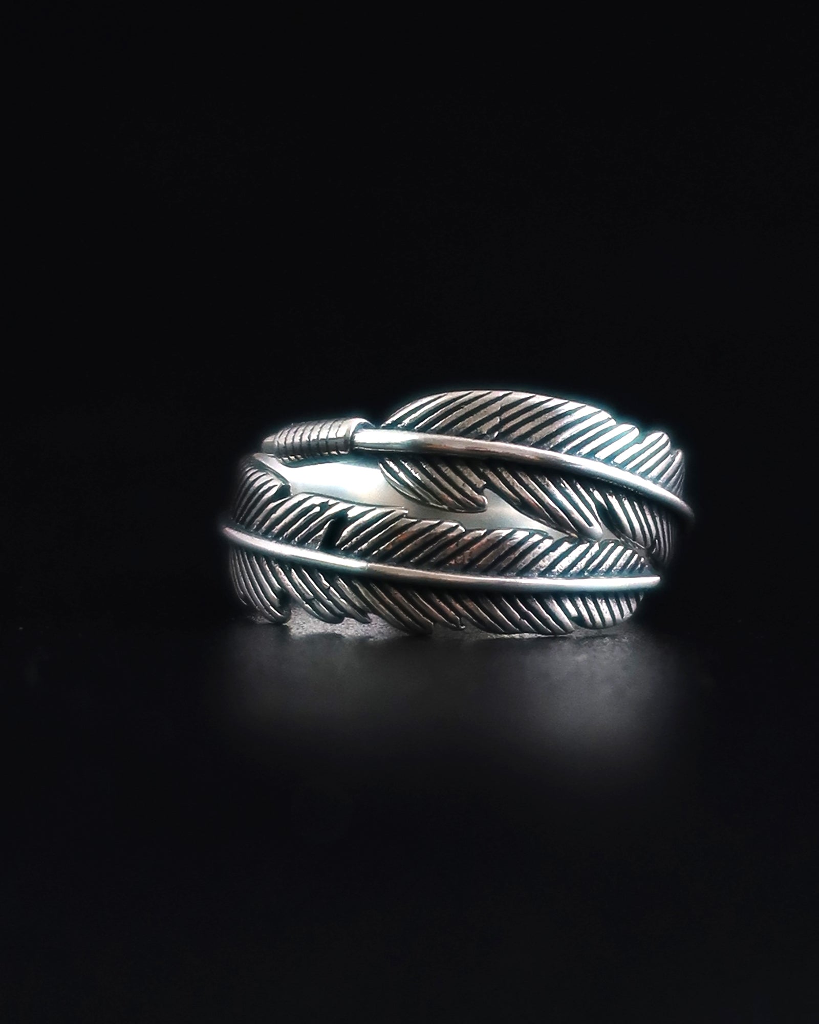 RAVEN'S FEATHER RING